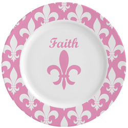 Fleur De Lis Ceramic Dinner Plates (Set of 4) (Personalized)