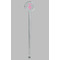 Fleur De Lis Clear Plastic 7" Stir Stick - Round - Single Stick