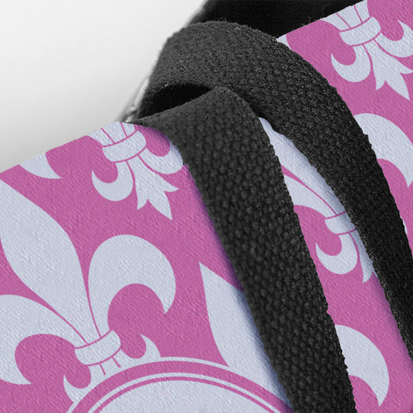 Fleur De Lis Closeup of Tote w/Black Handles