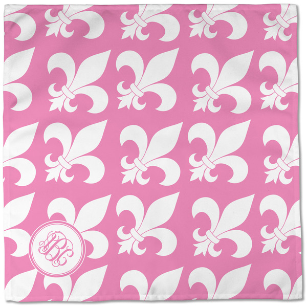 Fleur De Lis Cloth Napkins - Personalized Dinner (Full Open)