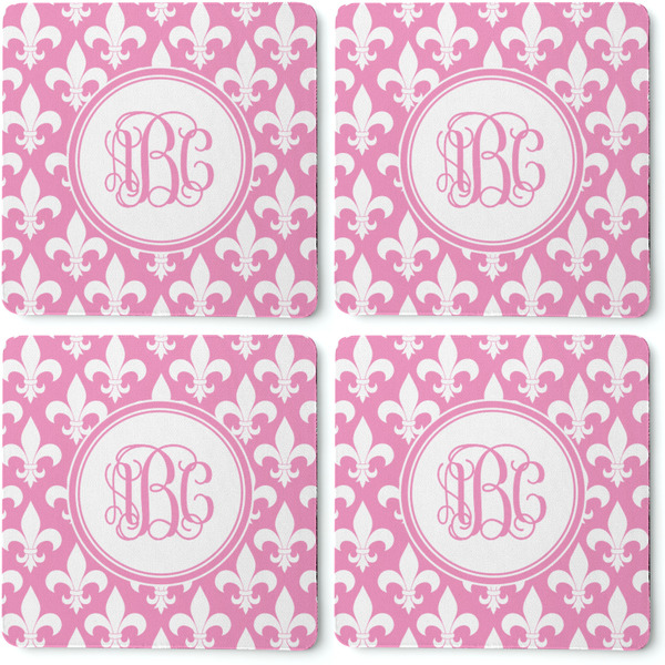 Fleur De Lis Coaster Rubber Back - Apvl
