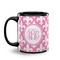 Fleur De Lis Coffee Mug - 11 oz - Black