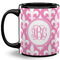 Fleur De Lis Coffee Mug - 11 oz - Full- Black