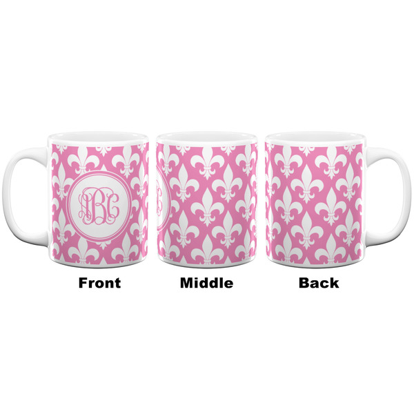 Fleur De Lis Coffee Mug - 11 oz - White APPROVAL