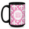Fleur De Lis Coffee Mug - 15 oz - Black