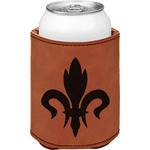 Fleur De Lis Leatherette Can Sleeve - Double Sided (Personalized)