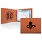 Fleur De Lis Leatherette Certificate Holder