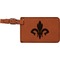 Fleur De Lis Leatherette Luggage Tag
