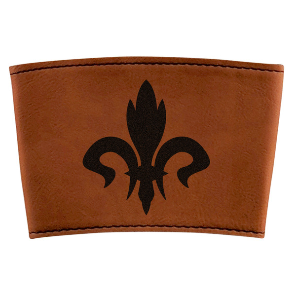 Custom Fleur De Lis Leatherette Cup Sleeve