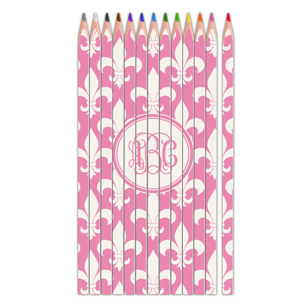 Custom Fleur De Lis Colored Pencils (Personalized)