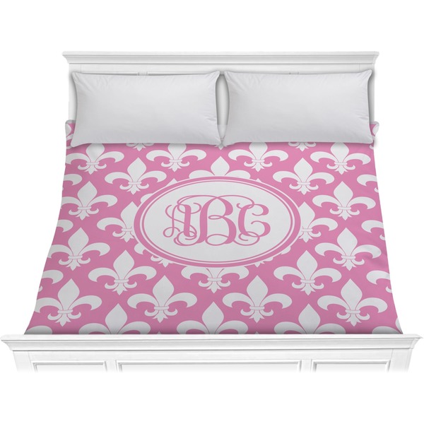 Custom Fleur De Lis Comforter - King (Personalized)
