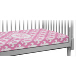 Fleur De Lis Crib Fitted Sheet w/ Monogram