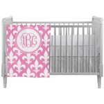 Fleur De Lis Crib Comforter / Quilt (Personalized)