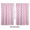Pink Fleur De Lis Curtain 112x80 - Lined