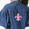Fleur De Lis Twill Iron On Patch - Custom Shape - X-Large