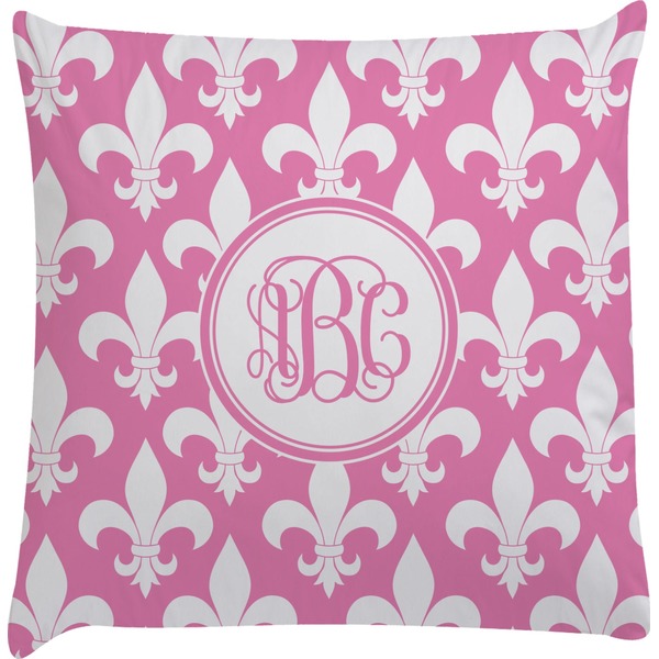 Custom Fleur De Lis Decorative Pillow Case (Personalized)