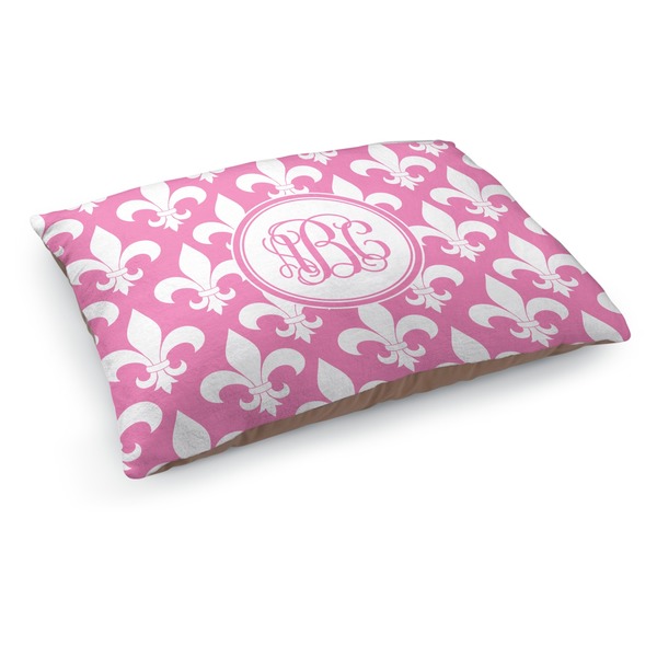 Custom Fleur De Lis Dog Bed - Medium w/ Monogram