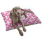 Fleur De Lis Dog Bed - Large w/ Monogram