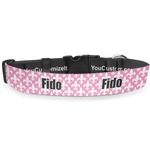 Fleur De Lis Deluxe Dog Collar - Extra Large (16" to 27") (Personalized)