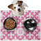 Fleur De Lis Dog Food Mat - Medium LIFESTYLE
