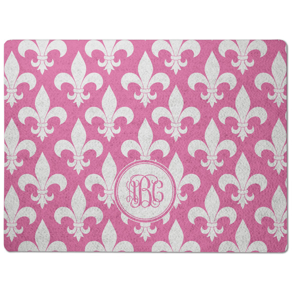 Fleur De Lis Dog Food Mat - Medium without bowls