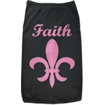 Fleur De Lis Black Pet Shirt (Personalized)