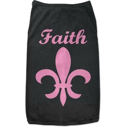Fleur De Lis Black Pet Shirt - S (Personalized)