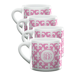 Fleur De Lis Double Shot Espresso Cups - Set of 4 (Personalized)