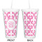 Fleur De Lis Double Wall Tumbler with Straw - Approval
