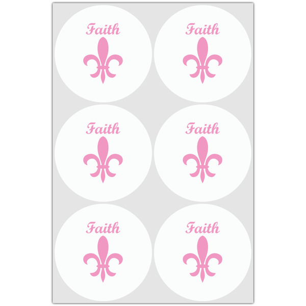 Fleur De Lis Drink Topper - Large - Set of 6