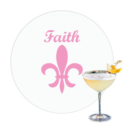 Fleur De Lis Printed Drink Topper - 3.25" (Personalized)