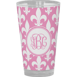 Fleur De Lis Pint Glass - Full Color (Personalized)