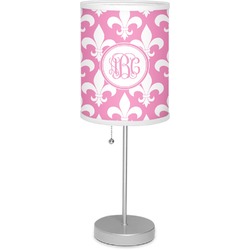 Fleur De Lis Lamp with Drum Shade (Personalized)