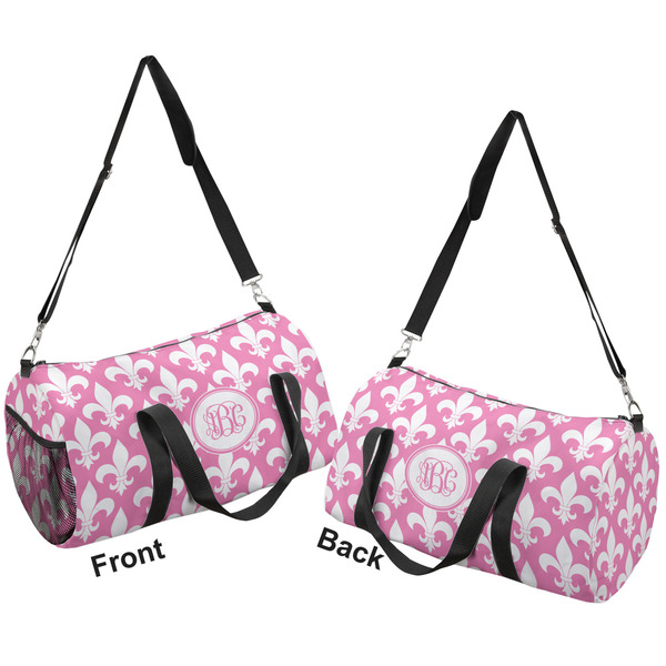 Fleur De Lis Duffle bag small front and back sides