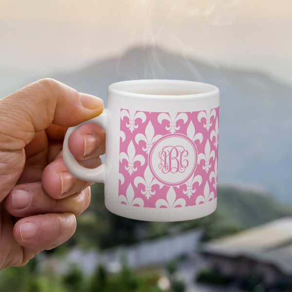 Custom Fleur De Lis Single Shot Espresso Cup - Single (Personalized)