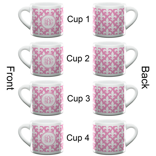 Fleur De Lis Espresso Cup - 6oz (Double Shot Set of 4) APPROVAL