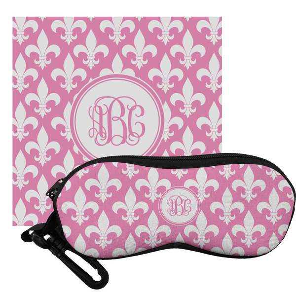 Custom Fleur De Lis Eyeglass Case & Cloth (Personalized)