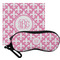 Pink Fleur De Lis Personalized Eyeglass Case & Cloth
