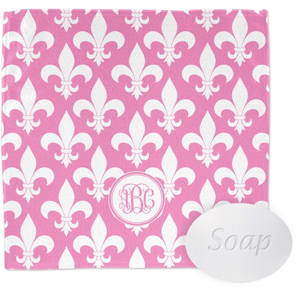 Fleur De Lis Wash Cloth with soap