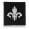 Fleur De Lis Leather Binder - 1" - Black (Personalized)