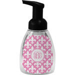 Fleur De Lis Foam Soap Bottle - Black (Personalized)