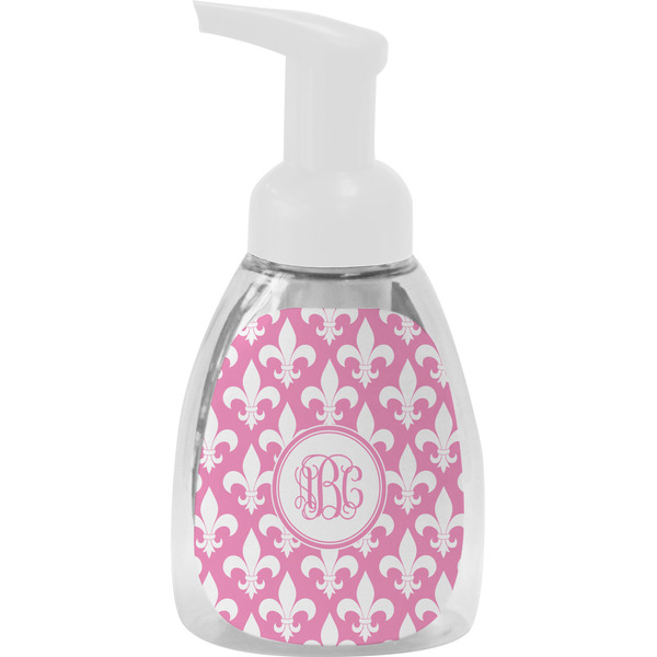 Custom Fleur De Lis Foam Soap Bottle - White (Personalized)