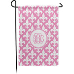 Fleur De Lis Small Garden Flag - Single Sided w/ Monograms