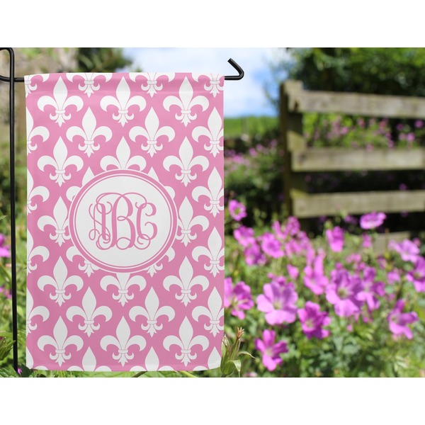 Fleur De Lis Garden Flag - Outside In Flowers