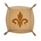 Fleur De Lis Genuine Leather Dice Tray