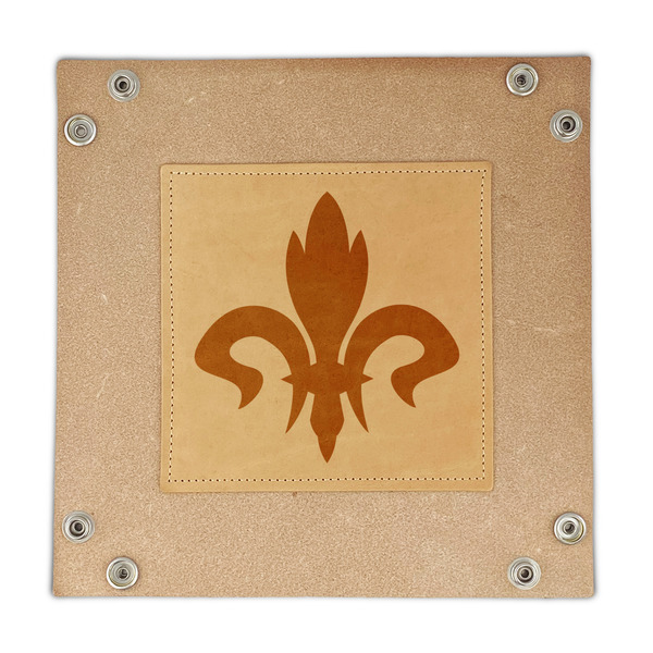Fleur De Lis Genuine Leather Valet Trays - FRONT