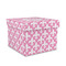 Fleur De Lis Gift Boxes with Lid - Canvas Wrapped - Medium - Front/Main