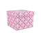 Fleur De Lis Gift Boxes with Lid - Canvas Wrapped - Small - Front/Main