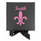 Fleur De Lis Gift Boxes with Magnetic Lid - Black - Approval