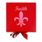 Fleur De Lis Gift Boxes with Magnetic Lid - Red - Approval